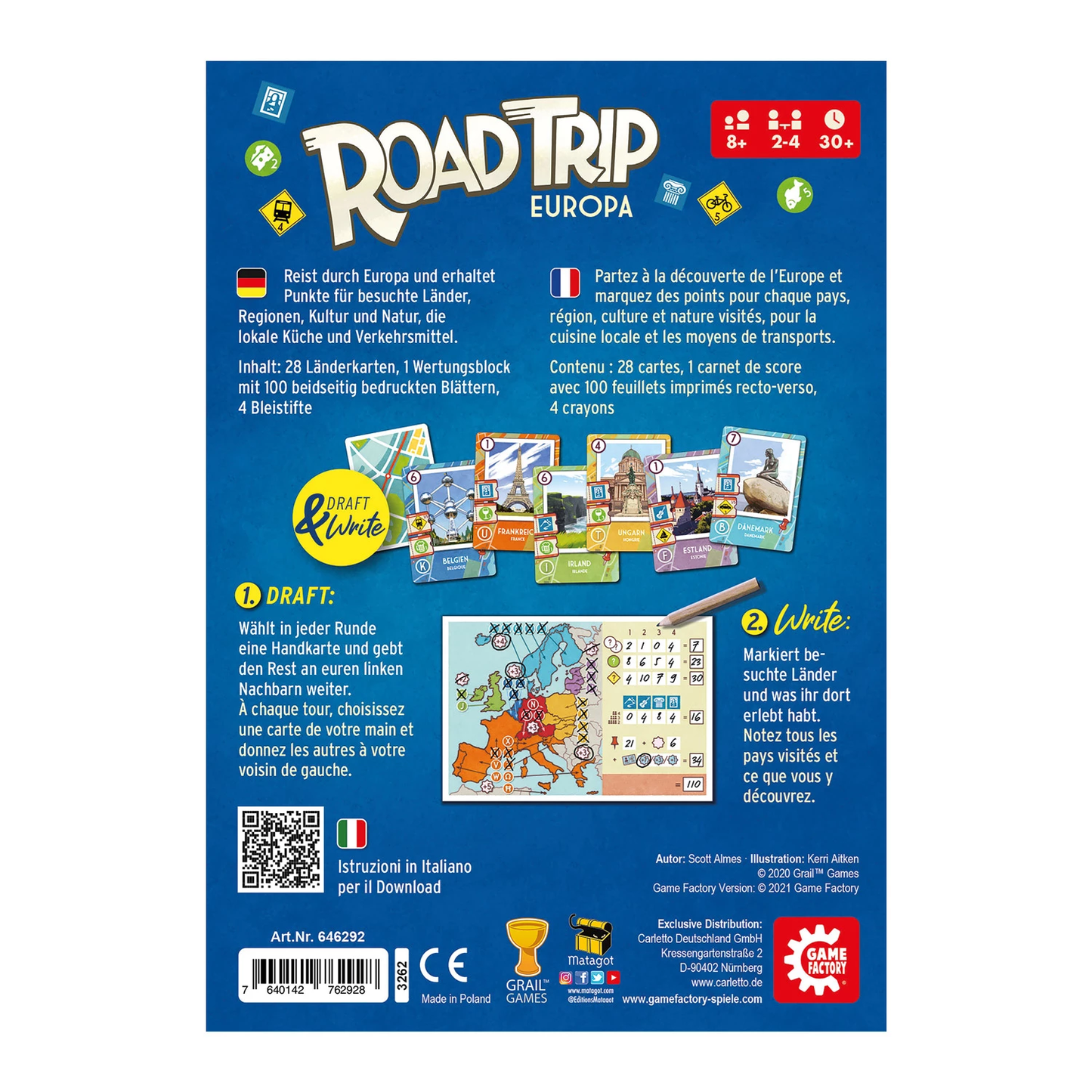 ROAD TRIP EUROPA - GAME FACTORY - MEHRSPRACHIG