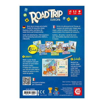 ROAD TRIP EUROPA - GAME FACTORY - MEHRSPRACHIG