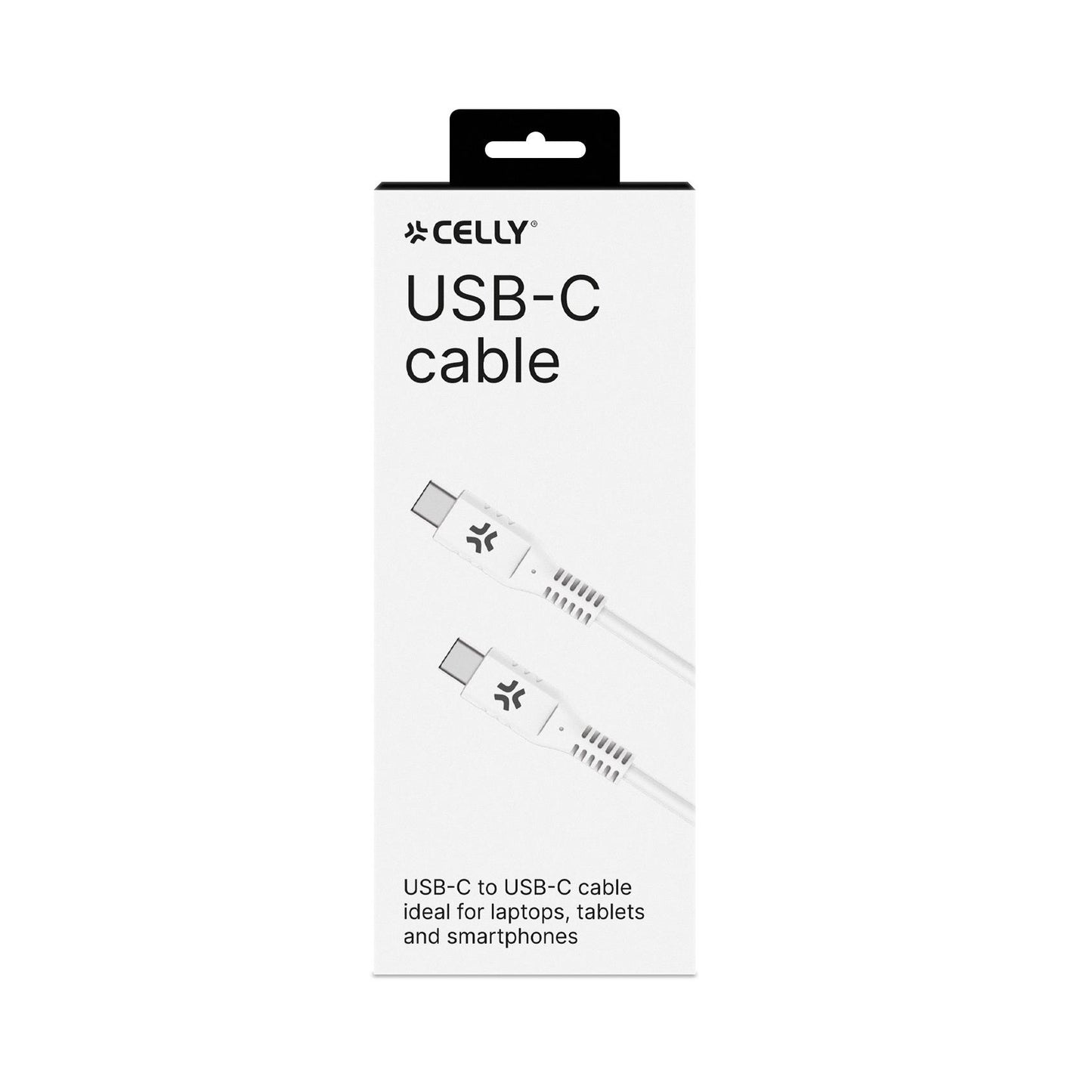USB-C/USB-C KABEL 1M WEISS - CELLY