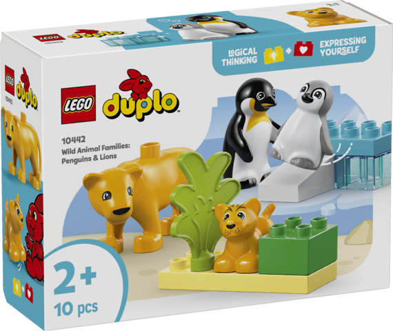 FAMILLES D'ANIMAUX : LIONS ET PINGOUINS - DUPLO 10442 - LEGO