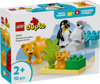 FAMILLES D'ANIMAUX : LIONS ET PINGOUINS - DUPLO 10442 - LEGO