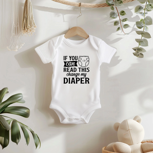BABY BODY "WENN DU DAS LESEN KANNST, WECHSLE MEINE WINDEL" 74CM - THE CUTE CLOUD