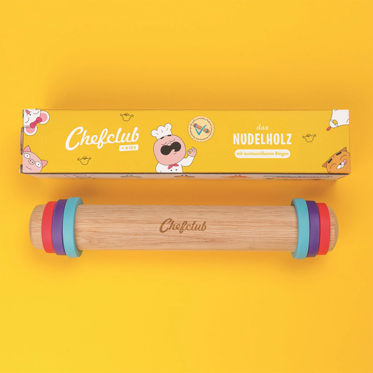 ROULEAU À PÂTISSERIE AVEC ANNEAUX EN SILICONE - CHEF CLUB