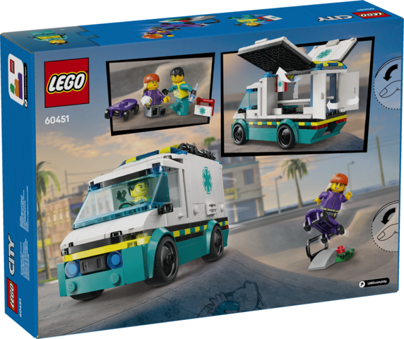AMBULANCE D'URGENCE - CITY 60451 - LEGO