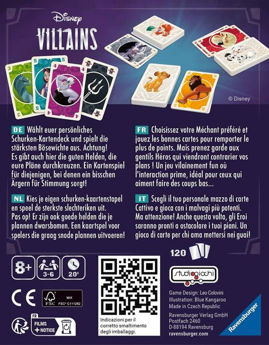VILLAINS CARD GAME REISE - RAVENSBURGER - IT