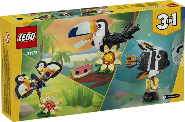 ANIMAUX SAUVAGES TOUCAN TROPICAL - CREATOR 31173 - LEGO