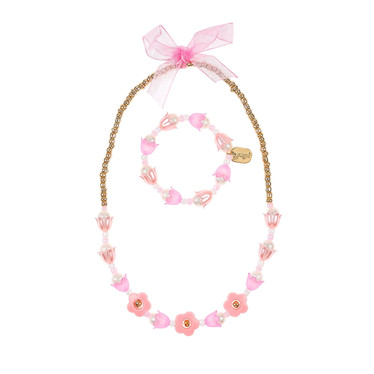 SCHMUCKSET HALSKETTE UND ARMBAND ANNEFLEUR FLOWERS - SOUZA