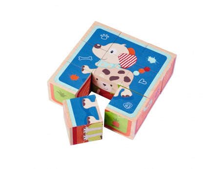CUBES ILLUSTRÉS EN BOIS ASSORTIS - EICHHORN