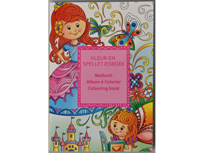 LIBRO DA COLORARE CON 6 MINI MATITE ASS. - ROOST