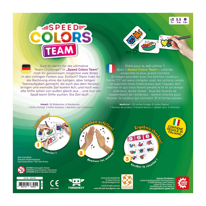 SPEED COLORS TEAM - GAME FACTORY - MEHRSPRACHIG