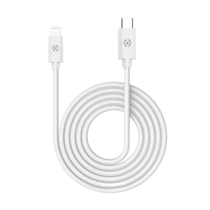 USB-C-/LIGHTNING-KABEL 1M WEISS - CELLY