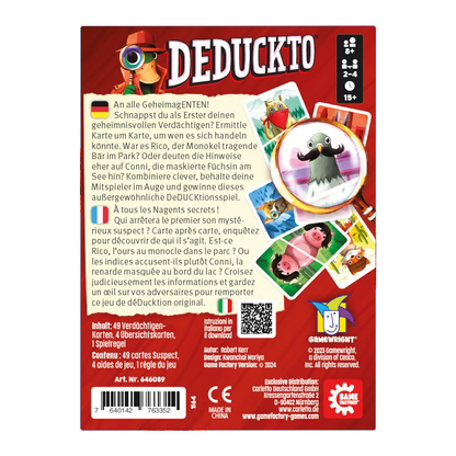 DEDUCKTO - GAME FACTORY - MEHRSPRACHIG