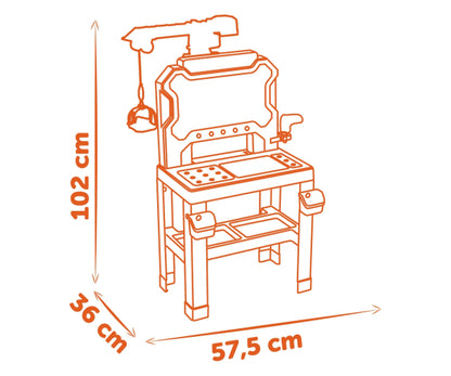 🟡 BLACK AND DECKER WERKSTÄTTE - SMOBY -BESTSELLER