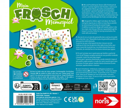 MEIN FROSCH MEMOSPIEL - MEHRSPRACHIG - NORIS