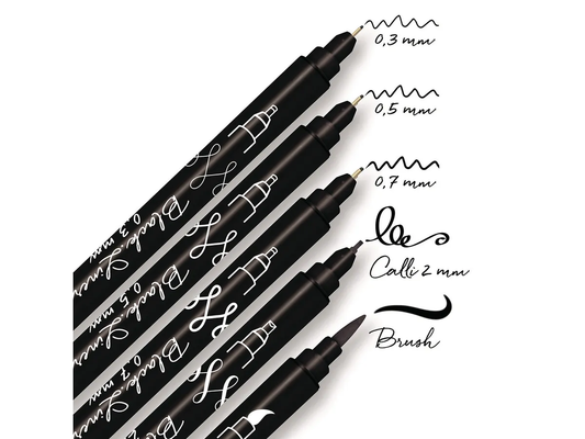 SET PENNE NERE PER LETTERING PACK DA 5 - ONLINE