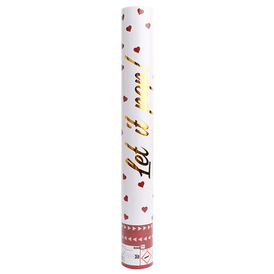 KONFETTIKANONE HERZ 40 CM - AMSCAN
