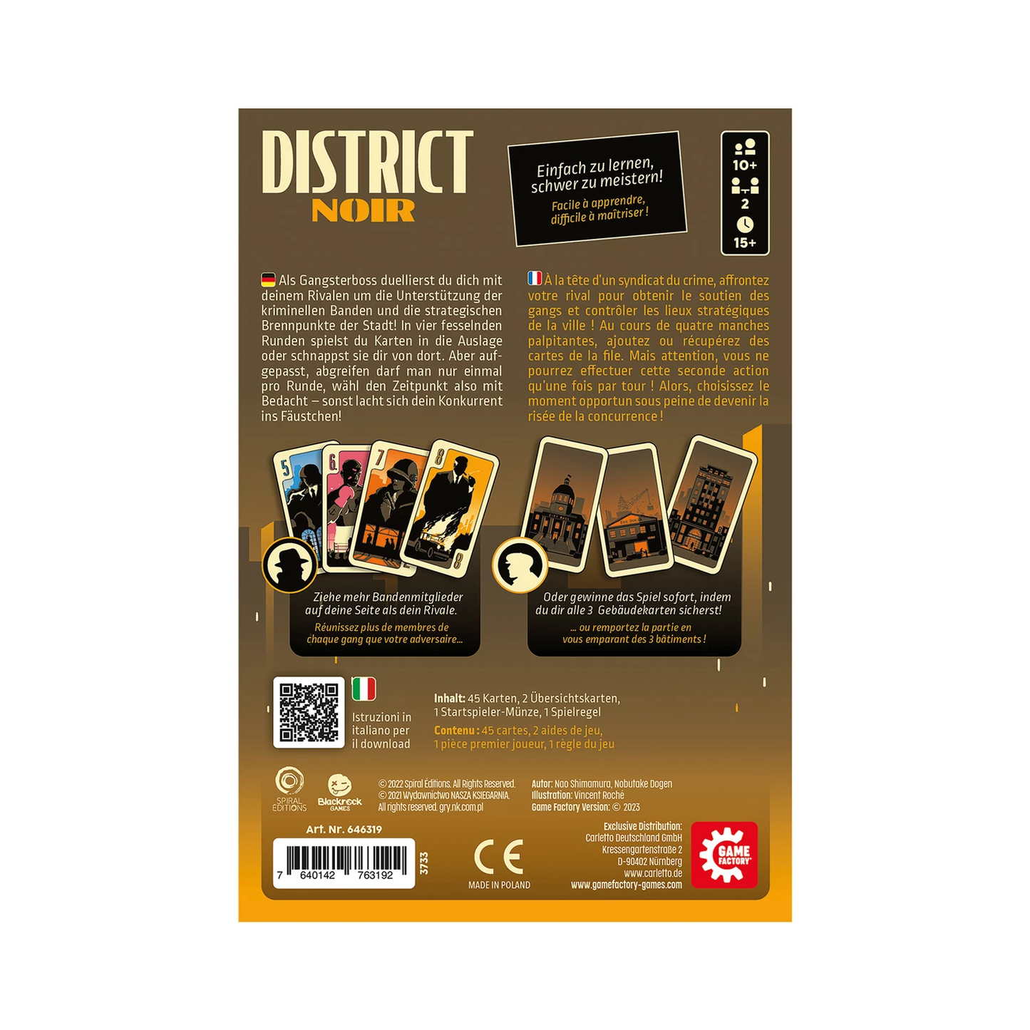 DISTRICT NOIR - GAME FACTORY - MEHRSPRACHIG