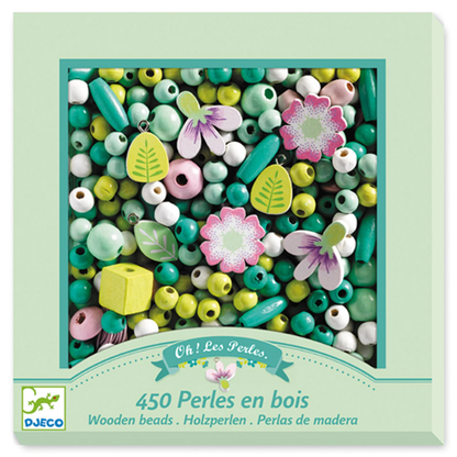 PERLES EN BOIS FLEURS - DJECO