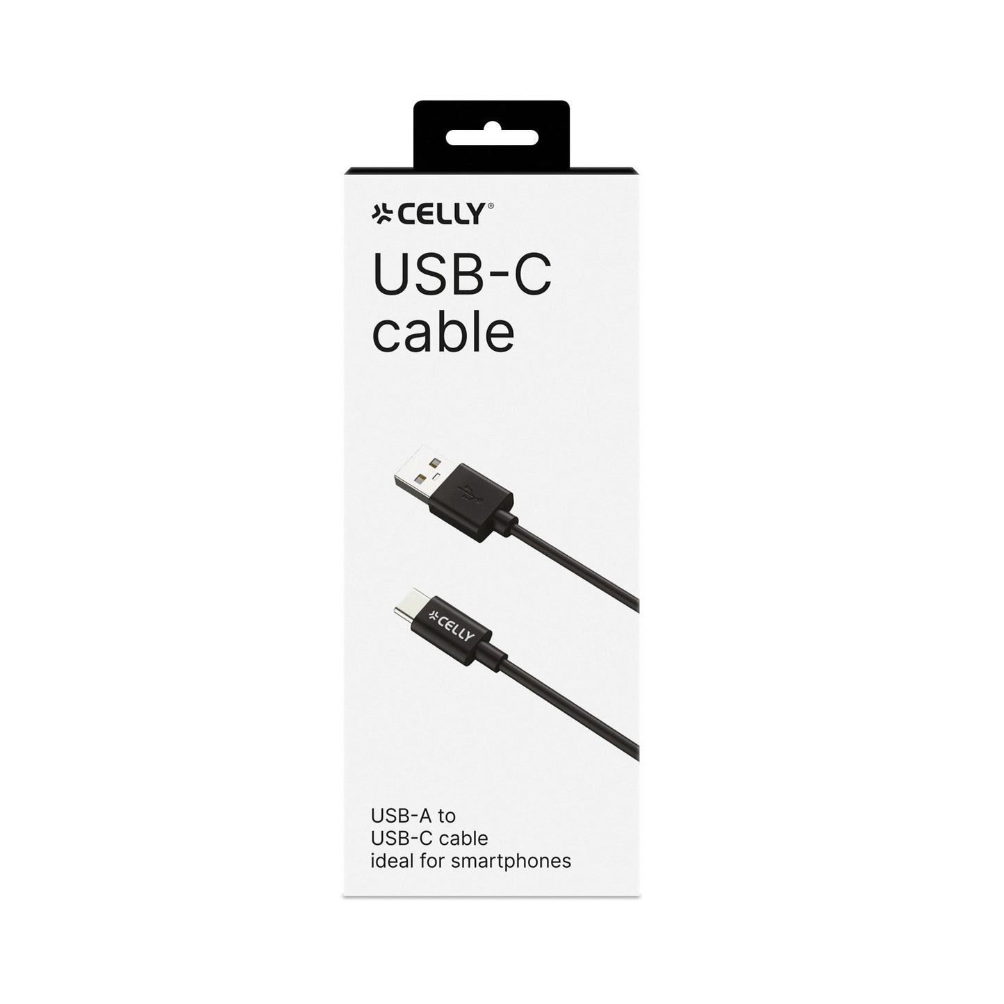 CABLE USB/ USB-C BLACK - CELLY