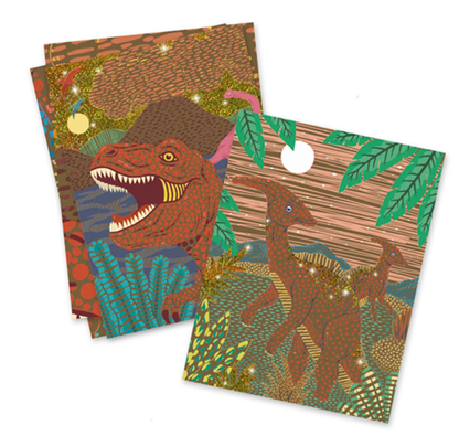 RUBBELBILDER DINOSAURIER - DJECO
