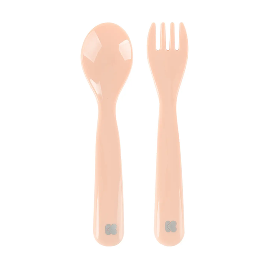 LÖFFEL- UND GABEL-SET – GLÄNZEND ROSA – KIKKABOO