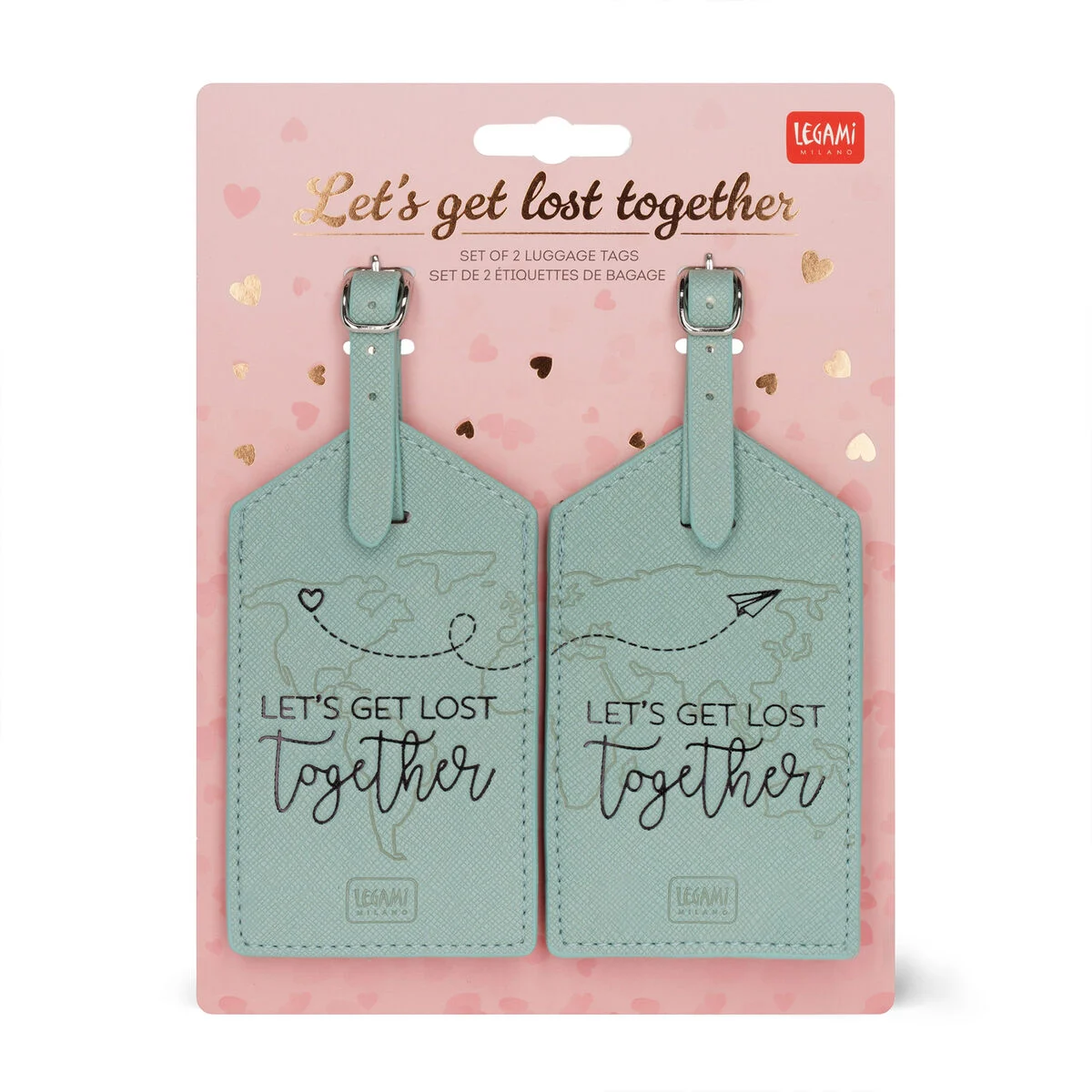 LOT DE 2 ÉTIQUETTES DE BAGAGE - LEGAMI