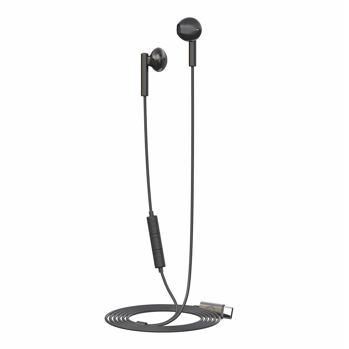 HEADSET STEREO ULTRA LIGHT DROP USB-C BLACK - CELLY