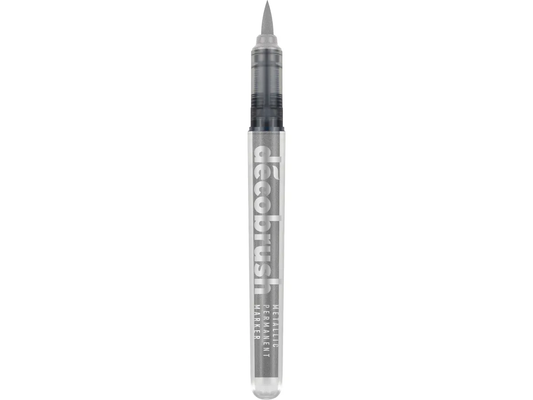 PENNA DECO BRUSH METALLICA ARGENTO - KARIN