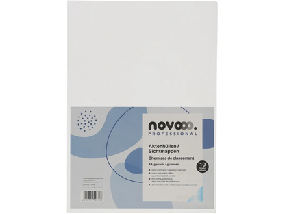 MAPPETTA TRASPARENTE PER DOCUMENTI PACK DA 10 - NOVOOO
