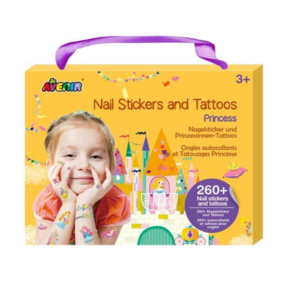 NAGELSTICKER UND TATTOOS PRINZESSINNEN - AVENIR