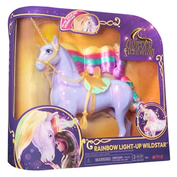 🟡 UNICORN ACADEMY WILDSTAR RAINBOW LIGHT UP – SPINMASTER – BESTSELLER