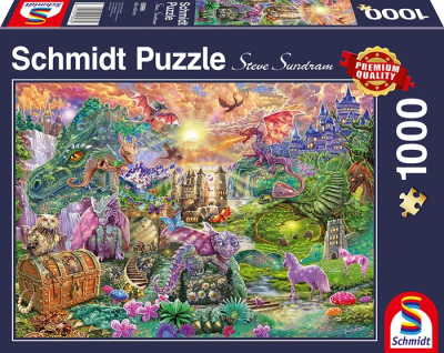 PUZZLE TERRE DES DRAGONS 1000 PCES - SCHMIDT