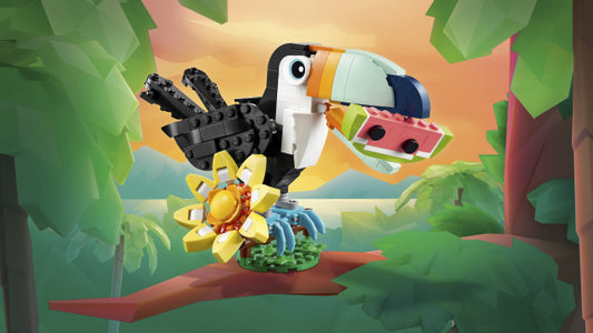 ANIMALI SELVATICI TUCANO TROPICALE - CREATOR 31173 - LEGO