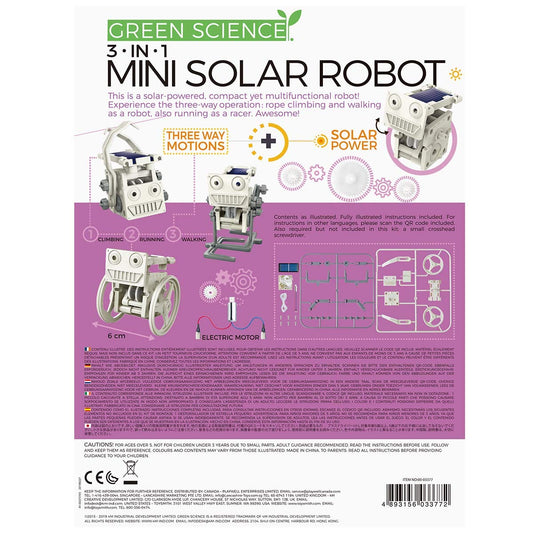MINI SOLAR ROBOT 3IN1 - GREEN SCIENCE - 4M