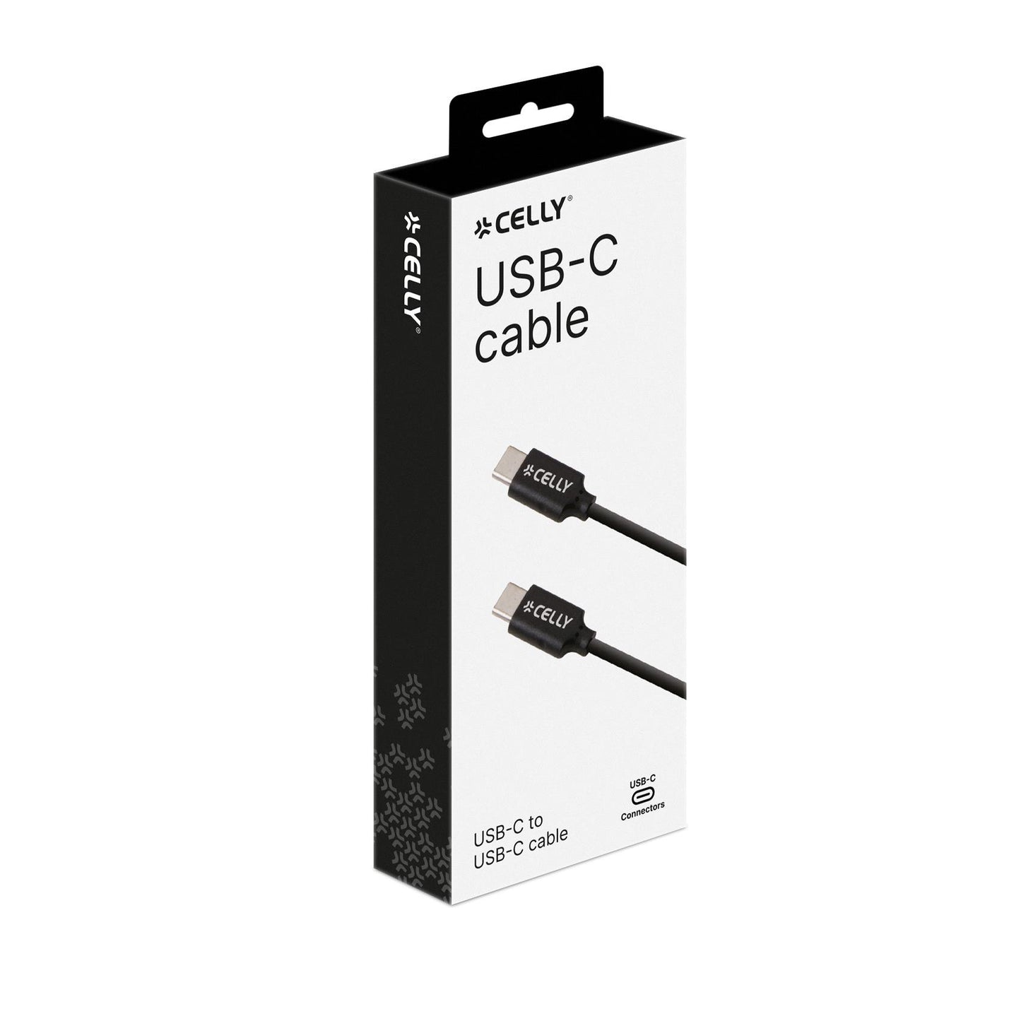 CABLE USB-C/ USB-C 1MT BLACK - CELLY
