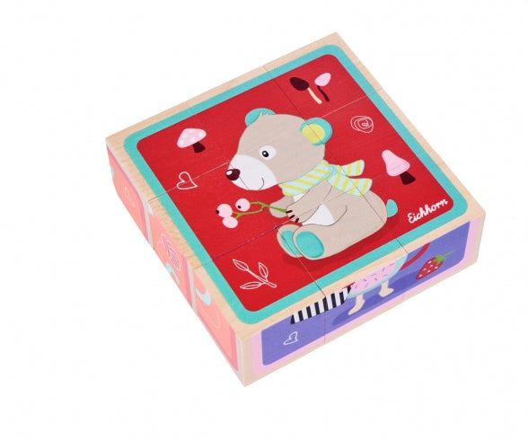 CUBES ILLUSTRÉS EN BOIS ASSORTIS - EICHHORN