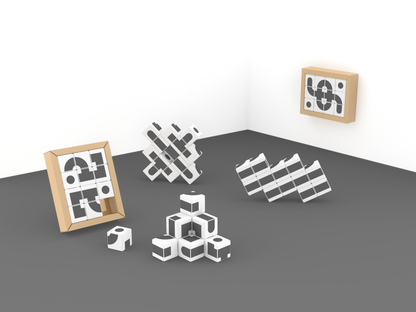 005 CUBE ART KAUFMAN MODULAR 12 - GEOMAGWORLD