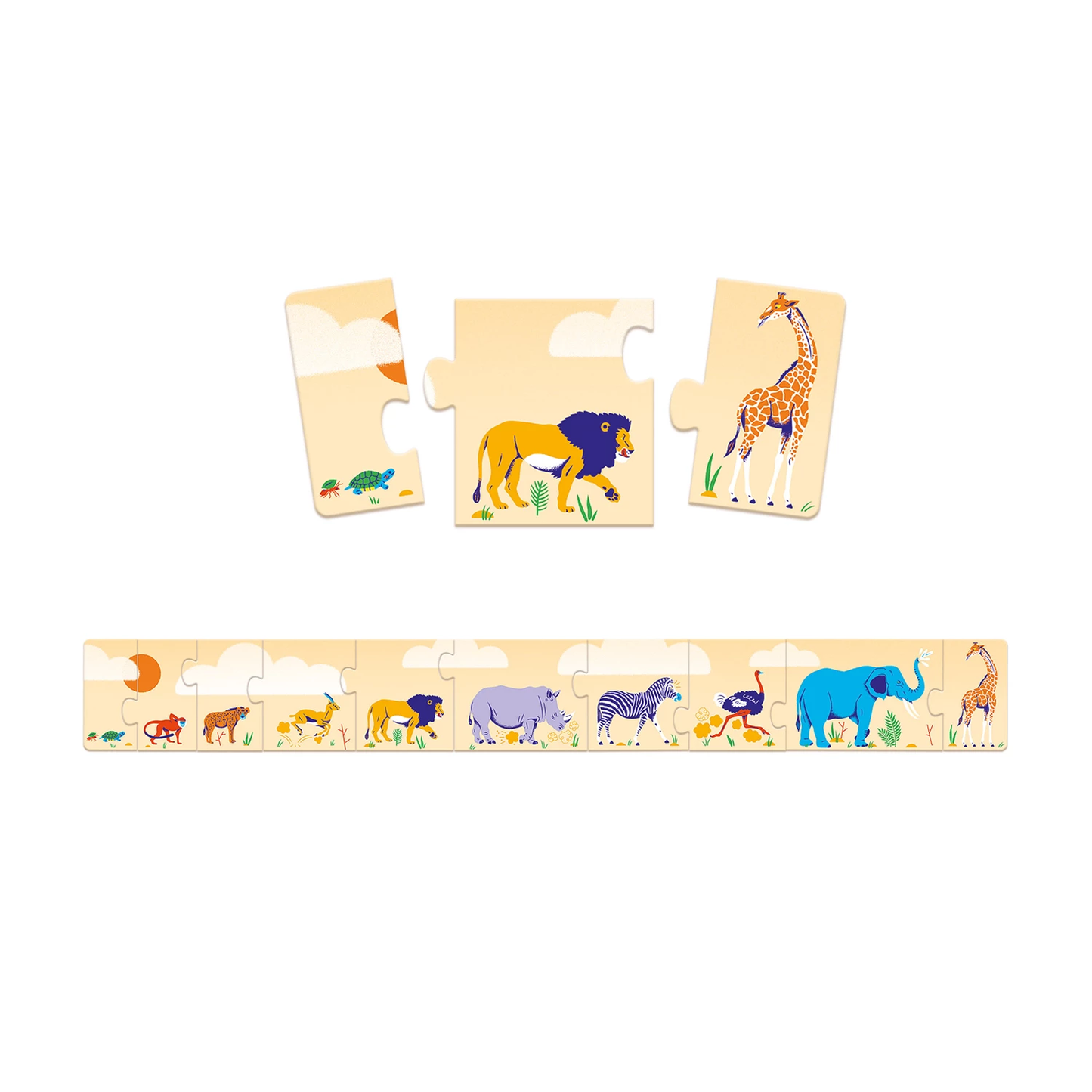 DUO PUZZLE - GROSS UND KLEIN - DJECO