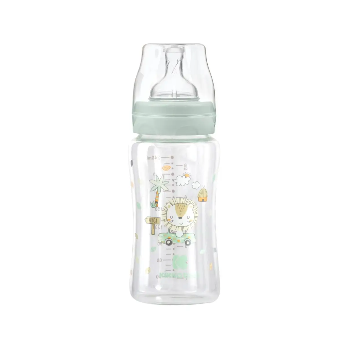 GLASFLASCHE 240ML - JUNGLE KING MINT - KIKKABOO