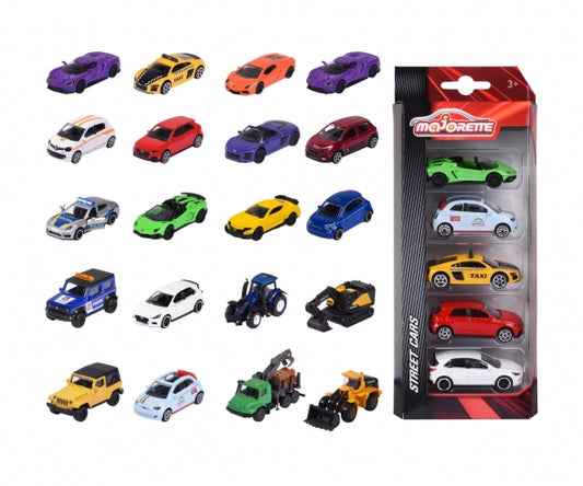 PACK 5 VERSCHIEDENE SPIELZEUGAUTOS - MAJORETTE
