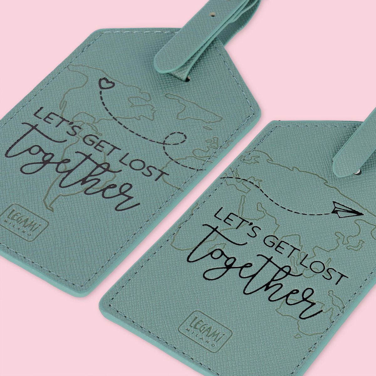 LOT DE 2 ÉTIQUETTES DE BAGAGE - LEGAMI
