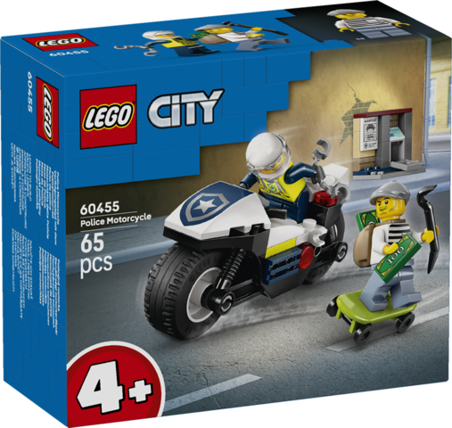 POURSUITE EN MOTO DE LA POLICE - CITY POLICE 60455 - LEGO