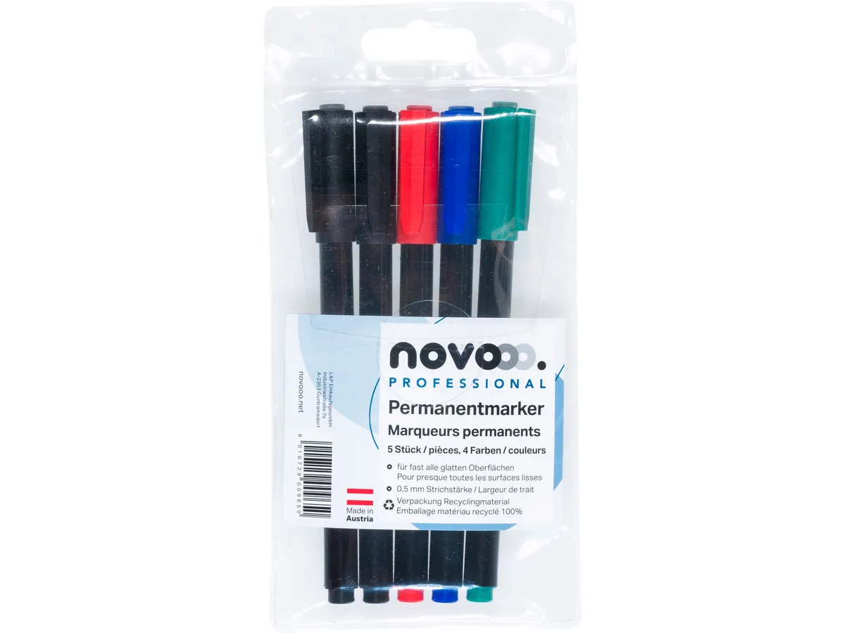 PENNARELLI INDELEBILI 0,5MM PACK DA 5 - NOVOOO