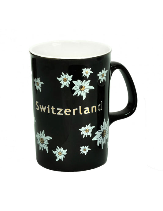 SCHWARZE SCHWEIZER TASSE SOUVENIR