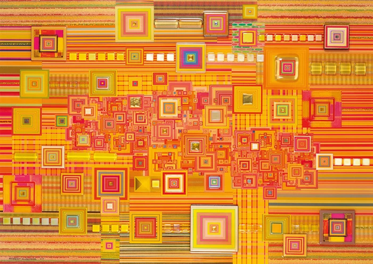 ABSTRAKTES ORANGEFARBENES PUZZLE 1000 TEILE - SCHMIDT