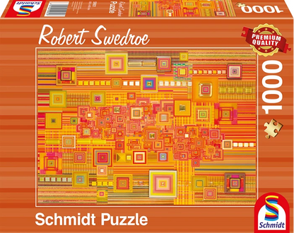 ABSTRAKTES ORANGEFARBENES PUZZLE 1000 TEILE - SCHMIDT