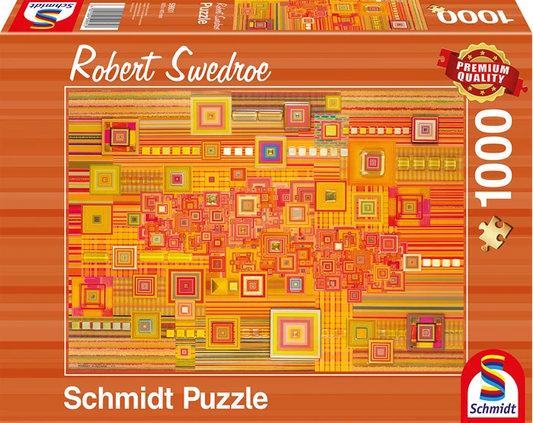 ABSTRAKTES ORANGEFARBENES PUZZLE 1000 TEILE - SCHMIDT
