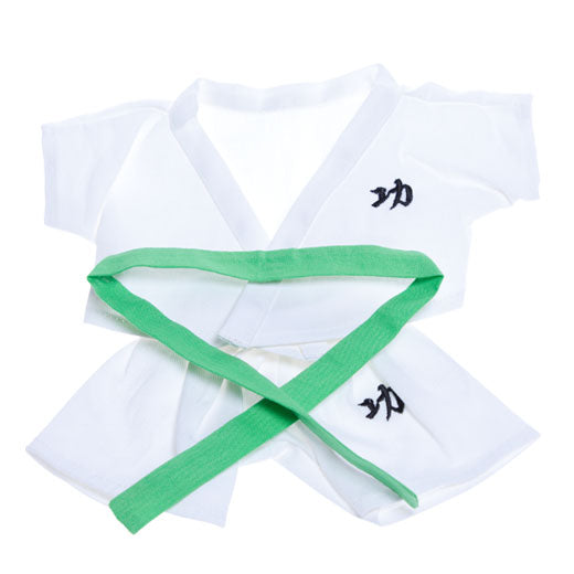KARATE MIT FARBGURTEN OUTFIT – 40CM – MAKE A TEDDY