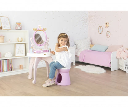 PRINZESSINNEN-SCHMINKTISCH MIT HOCKER UND ZUBEHÖR - SMOBY