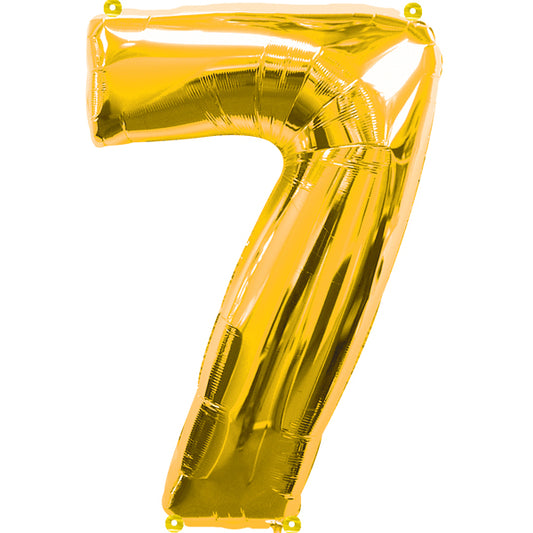 BALLON 7 GOLD - AMSCAN